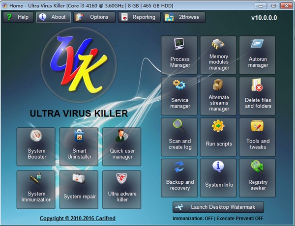 UVK Ultra Virus Killer破解免费版_UVK Ultra Virus Killer(杀毒软件)官方版 v10.20.3.0 运行截图1