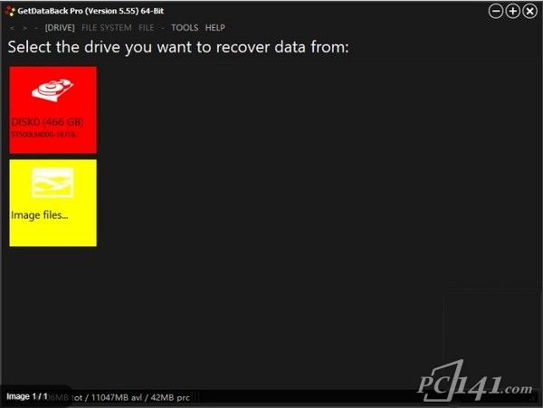 GetDataBack Pro中文版_GetDataBack Pro(数据恢复工具)免费版 v5.55 运行截图1