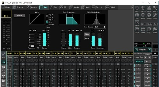 百灵达x32调音台pc控制软件免费版_百灵达x32调音台pc控制软件绿色版 v4.59.0 运行截图1