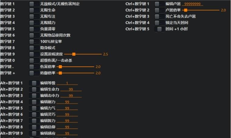 艾尔登法环3DM版二十九项修改器免费版_艾尔登法环3DM版二十九项修改器绿色版 v1.0 运行截图1