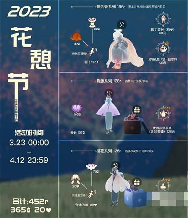 光遇2023年花憩节兑换图一览_光遇[多图]