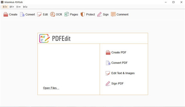 PDF编辑器专业版下载_WidsMob PDFEdit(PDF编辑器)免费版 v3.0.1 运行截图1