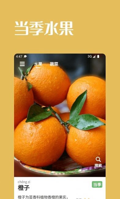 果蔬时节app下载_果蔬时节水果查询app软件v1.2.6 运行截图1