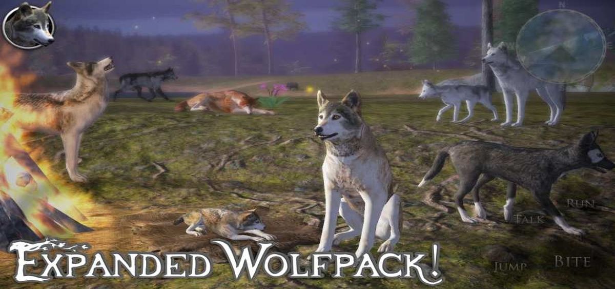 野狼模拟器2(Ultimate Wolf Simulator 2中文版)v1-野狼模拟器2最新版下载v1 安卓版-野狼模拟器2无限精力版 运行截图1