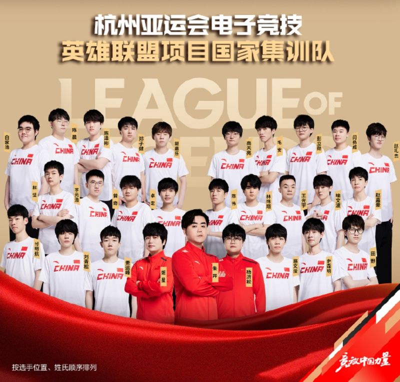 lol2023亚运会中国队阵容名单 lol亚运会中国队阵容2023