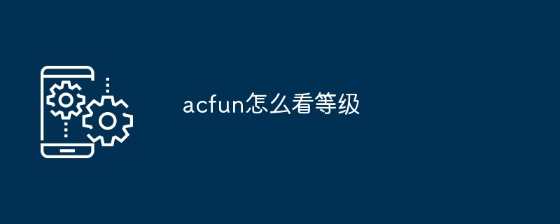 AcFun会员等级展示