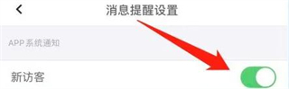 开启新访客提醒