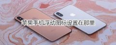苹果手机浮动图标设置在什么地方？